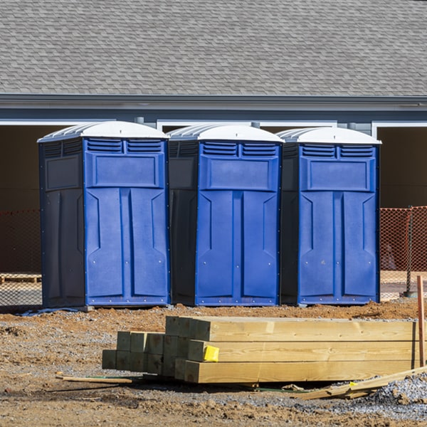 how often are the porta potties cleaned and serviced during a rental period in Laurel NY